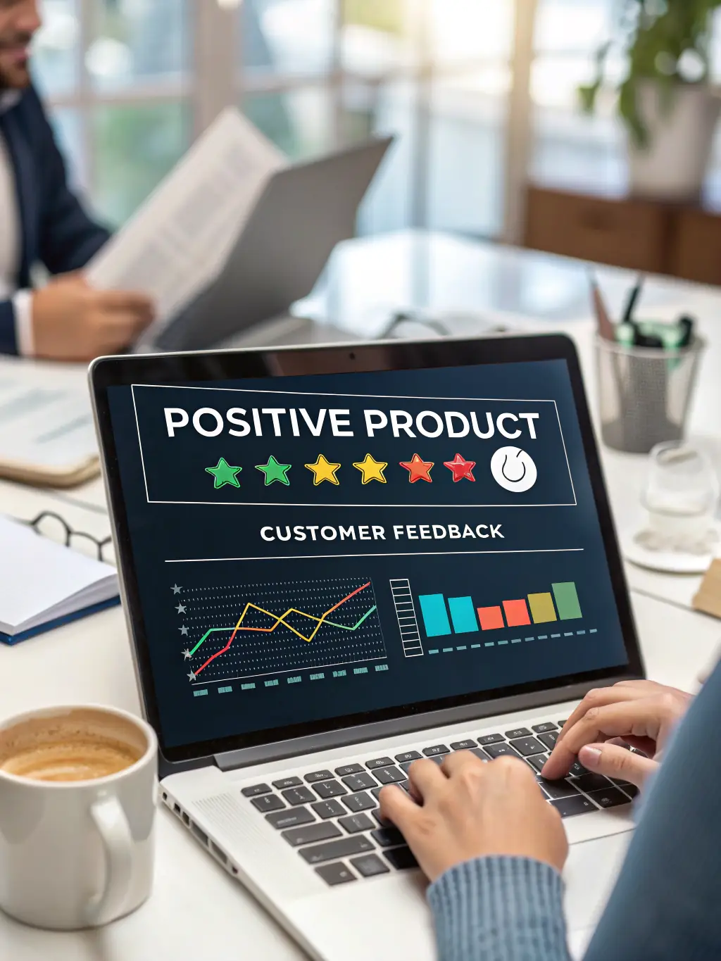 A dashboard displaying positive customer reviews and ratings for a Mi Sharp professional, showcasing the benefits of a strong reputation.